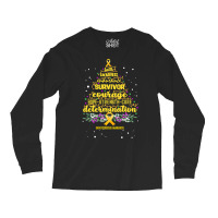 Hot Trend Endometriosis Awareness Awareness - Christmas Tree Hope Cur Long Sleeve Shirts | Artistshot