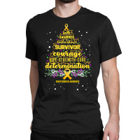 Hot Trend Endometriosis Awareness Awareness - Christmas Tree Hope Cur Classic T-shirt | Artistshot