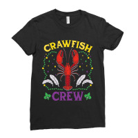 Crawfish Crew Seafood Festival Food Parade Mardi Gras Ladies Fitted T-shirt | Artistshot