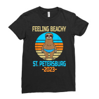 Funny St. Petersburg Vacation 2023   Fun Sloth T Shirt Ladies Fitted T-shirt | Artistshot