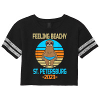 Funny St. Petersburg Vacation 2023   Fun Sloth T Shirt Scorecard Crop Tee | Artistshot