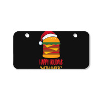 Hot Trend Happy Holidays With Cheese Shirt Christmas Cheeseburger Gift Bicycle License Plate | Artistshot