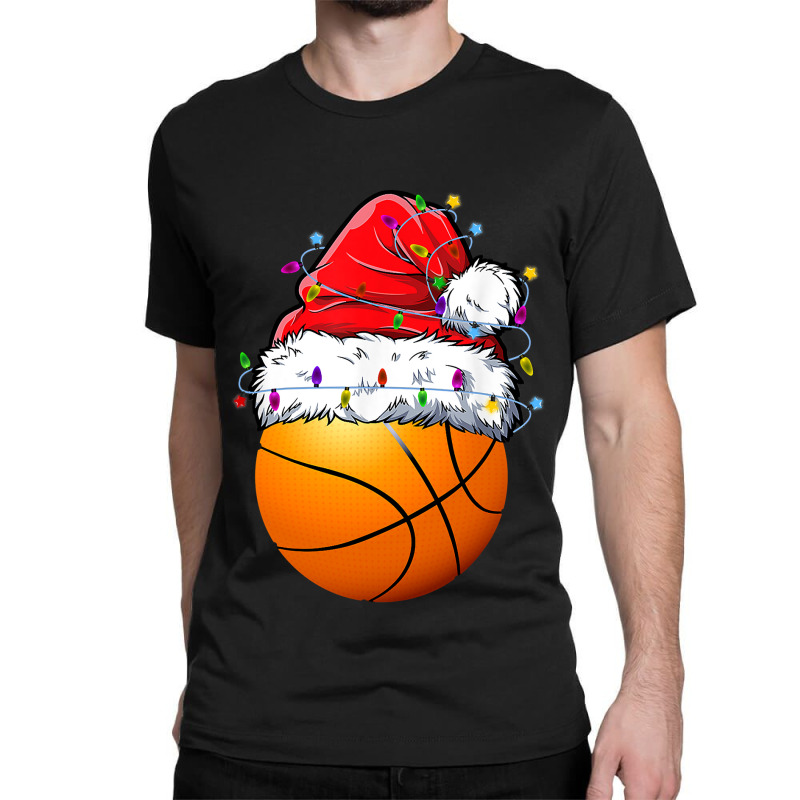 Basketball Santa Christmas Pajamas Sport Boys Men Funny Xmas Classic T-shirt by Davidartist | Artistshot