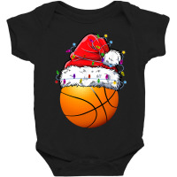 Basketball Santa Christmas Pajamas Sport Boys Men Funny Xmas Baby Bodysuit | Artistshot