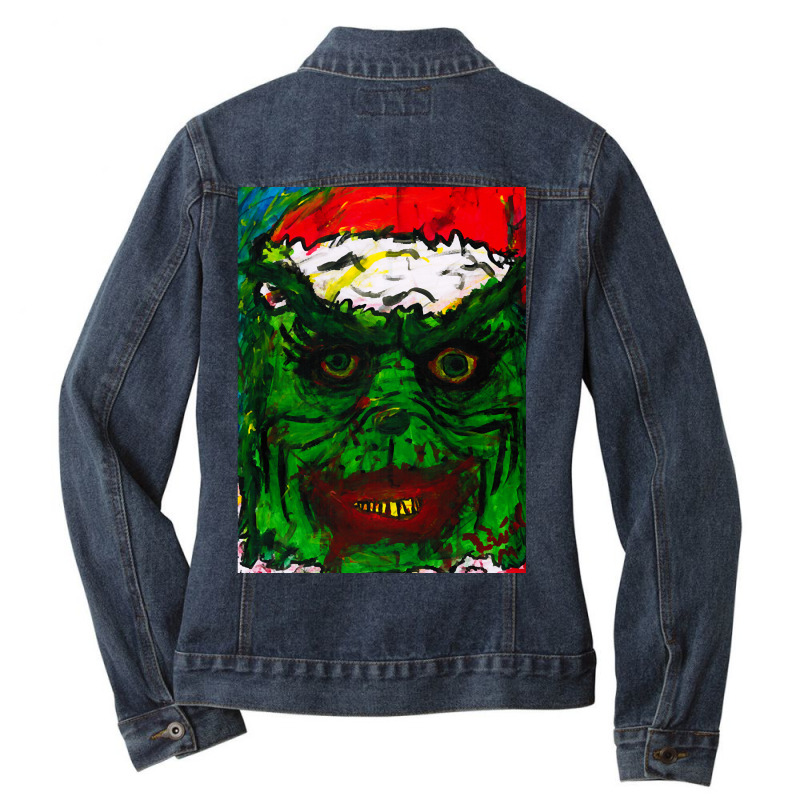 Trending How The Grinch Killed Christmas Ladies Denim Jacket by Milne Charlton | Artistshot