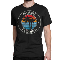 Miami Florida Fl Vintage Retro 70s Classic T-shirt | Artistshot