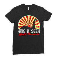 Funny Loch Ness Monster Hide And Seek World Champion Nessie T Shirt Ladies Fitted T-shirt | Artistshot