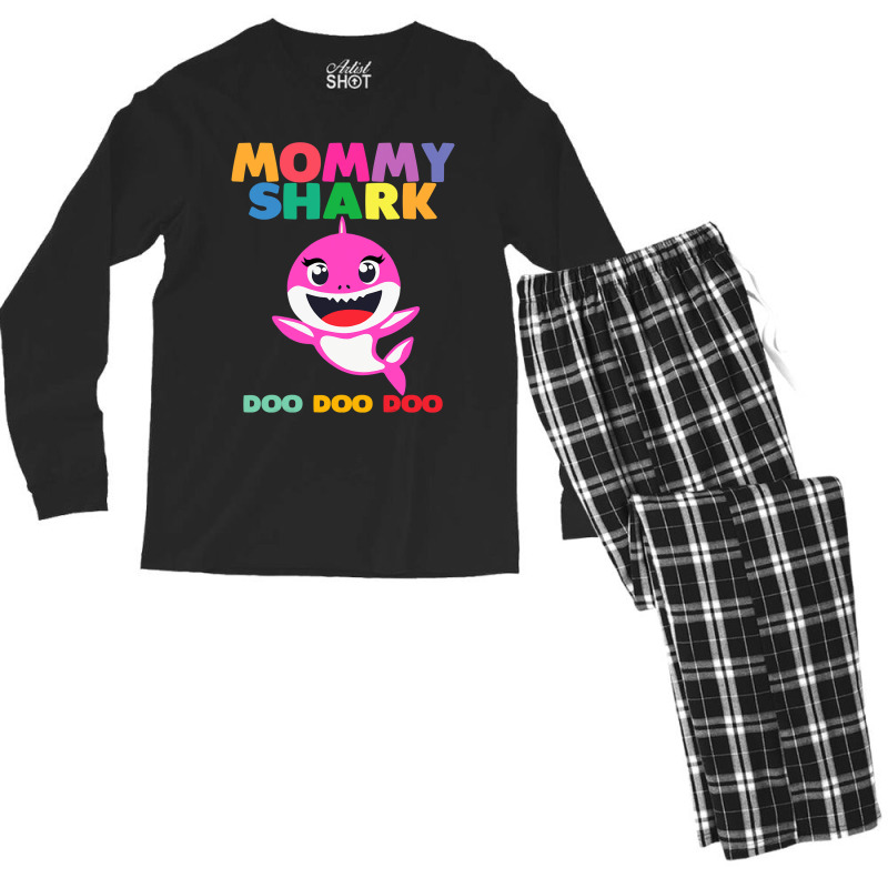 Mommy Shark Doo Doo   Mother S Day Mommy Shark Men's Long Sleeve Pajama Set | Artistshot