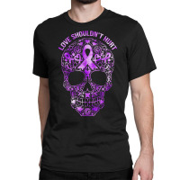 Sugar Skull Calavera Domestic Violence Awareness T Shirt Classic T-shirt | Artistshot