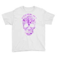 Sugar Skull Calavera Domestic Violence Awareness T Shirt Youth Tee | Artistshot