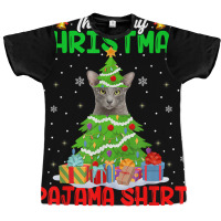 Funny Oriental Cat Lover This Is My Christmas Pajama Xmas T Shirt Graphic T-shirt | Artistshot