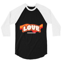 Retro Love 3/4 Sleeve Shirt | Artistshot