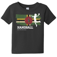 Handball Player Dominica Flag Sports Womens Handball T Shirt Baby Tee | Artistshot