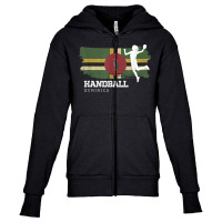 Handball Player Dominica Flag Sports Womens Handball T Shirt Youth Zipper Hoodie | Artistshot