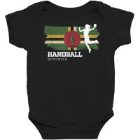 Handball Player Dominica Flag Sports Womens Handball T Shirt Baby Bodysuit | Artistshot