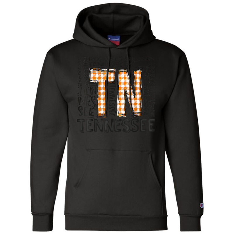 Tennessee State Flag Orange Plaid Tn T Shirt Champion Hoodie by dorman | Artistshot