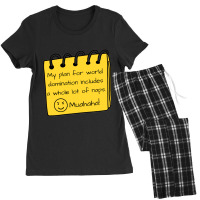 World Domination Funny Nap Time Women's Pajamas Set | Artistshot