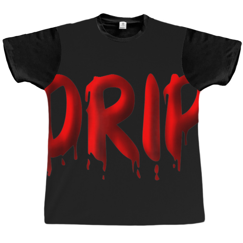 Limited Edition Drippy Red Drippin Letters Streetwear Hip Hop Tees Top Graphic T-shirt | Artistshot