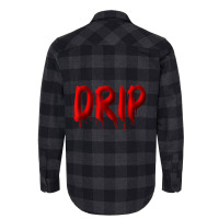 Limited Edition Drippy Red Drippin Letters Streetwear Hip Hop Tees Top Flannel Shirt | Artistshot