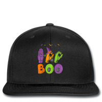 Boo Hands American Sign Language Pride Asl Halloween Printed Hat | Artistshot