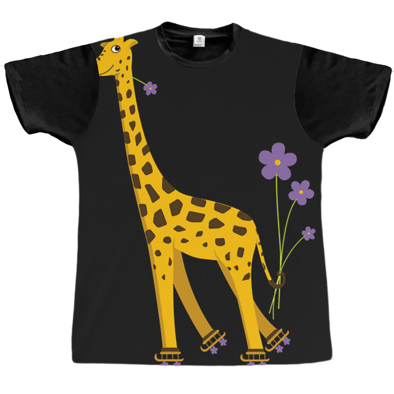 Trending Funny Roller Skating Giraffe Graphic T-shirt by seifertmurryq3jmxs | Artistshot