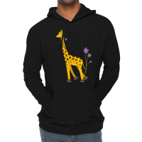 Trending Funny Roller Skating Giraffe Lightweight Hoodie | Artistshot