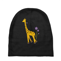 Trending Funny Roller Skating Giraffe Baby Beanies | Artistshot