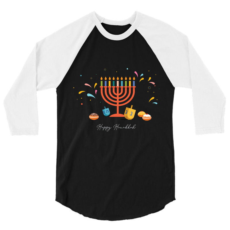 Trending Nice Naughty Jewish T-shirt, Hanukkah Christmas Festive Funny 3/4 Sleeve Shirt | Artistshot