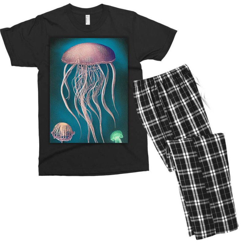 Jellyfish Artwork Beach Men's T-shirt Pajama Set | Artistshot