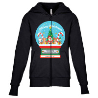 Hot Trend Newcastle Upon Tyne England Uk - Merry Christmas Snowglobe Youth Zipper Hoodie | Artistshot