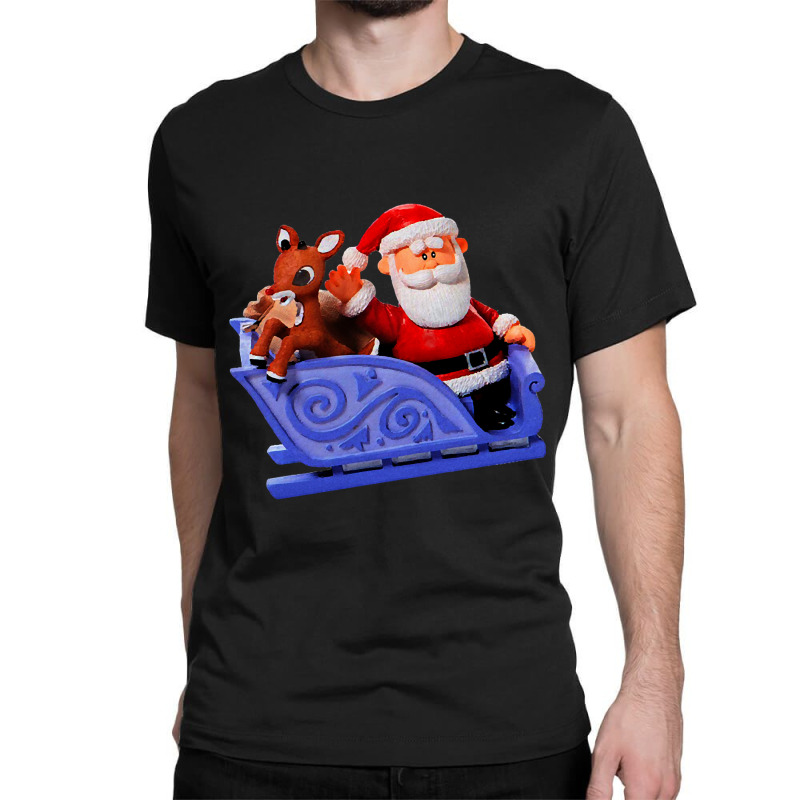 Trending Rudolph And Santa Rankin Bass Retro Vintage Classic T-shirt by Ledford Leslie | Artistshot