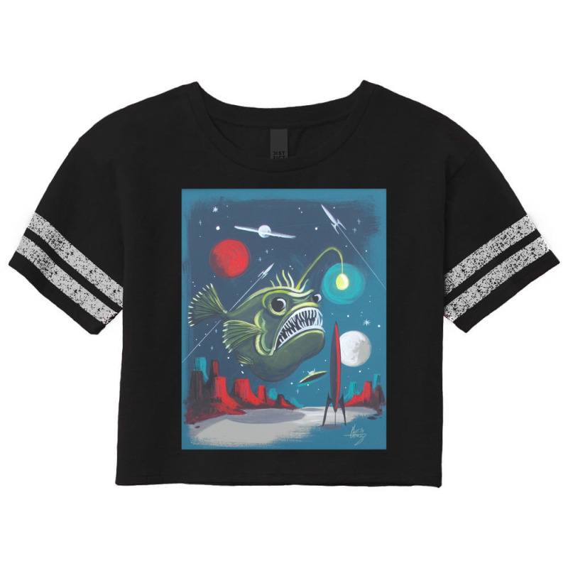 Spacescape Scorecard Crop Tee by CHRISTOPHERBARRERAS | Artistshot