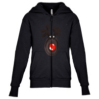 Limited Edition Reindeer Youth Zipper Hoodie | Artistshot