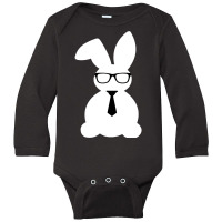 Cute Bunny Bow Tie Men Boys Kids Funny Easter Day Long Sleeve Baby Bodysuit | Artistshot