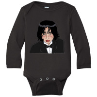 Trending 067 Black Suit Long Sleeve Baby Bodysuit | Artistshot