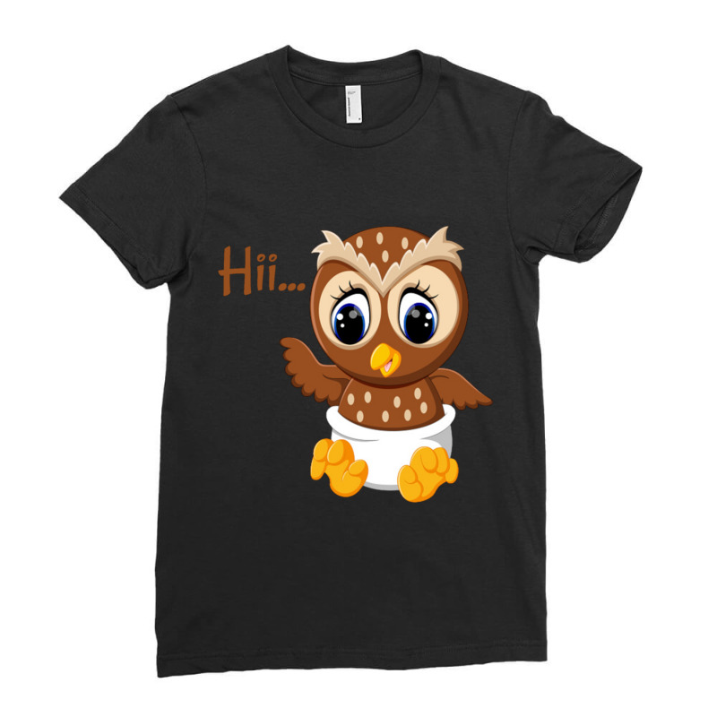 Wet Owl Ladies Fitted T-Shirt by CHRISTOPHERBARRERAS | Artistshot