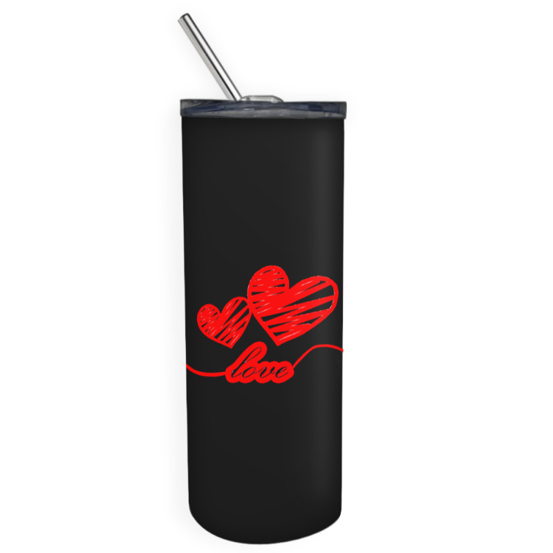 Limited Edition Two Heart Skinny Tumbler | Artistshot