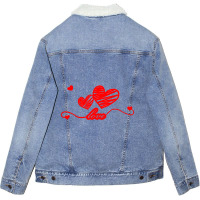 Limited Edition Two Heart Unisex Sherpa-lined Denim Jacket | Artistshot