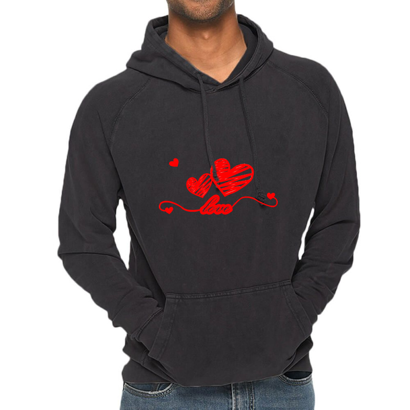 Limited Edition Two Heart Vintage Hoodie | Artistshot