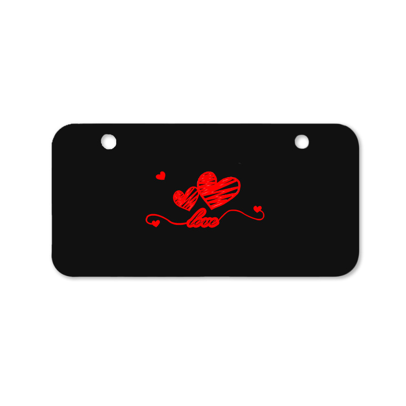 Limited Edition Two Heart Bicycle License Plate | Artistshot