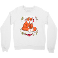 Be My Valentine Cute Valentines Day Gift Fox Animal Crewneck Sweatshirt | Artistshot