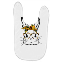 Cute Bunny Sunflower Bandana Leopard Glasses Easter Gifts Baby Bibs | Artistshot