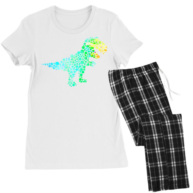 Dot Day T Rex Dinosaur Lover Polka Dot Pattern International Women's Pajamas Set by ScottArtist | Artistshot