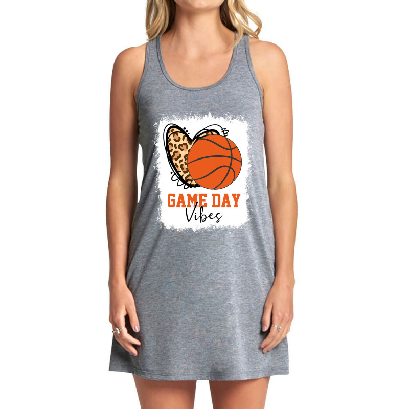 Bleached Basketball Game Day Vibes Basketball Mom Game Day Tank Dress by Davidartist | Artistshot