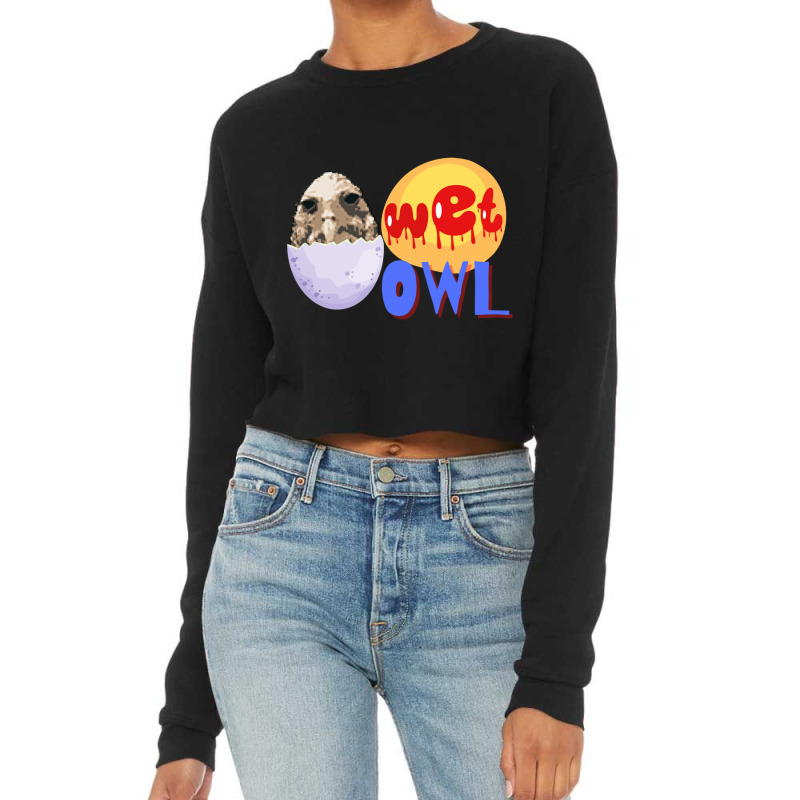 Wet Owl Meme Cropped Sweater by CHRISTOPHERBARRERAS | Artistshot