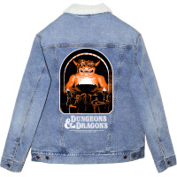 Dungeons   Dragons Vintage Player S Handbook Unisex Sherpa-lined Denim Jacket | Artistshot