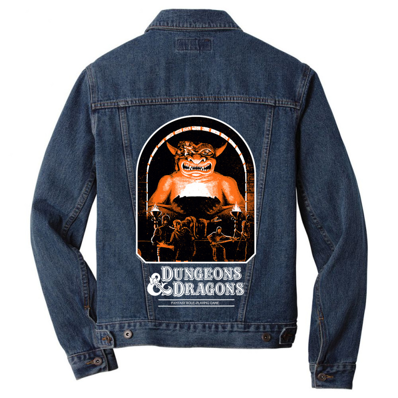 Dungeons   Dragons Vintage Player S Handbook Men Denim Jacket by ScottArtist | Artistshot