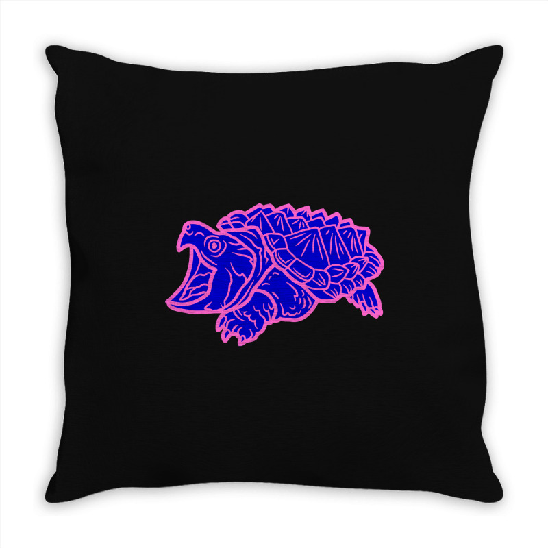 Trending Alligator Snapping Turtle - Reptile - Wildlife - Cute Turtle Throw Pillow | Artistshot