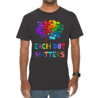 Each Dot Matters Colorful Polka Dot Unity Tree Vintage T-shirt | Artistshot