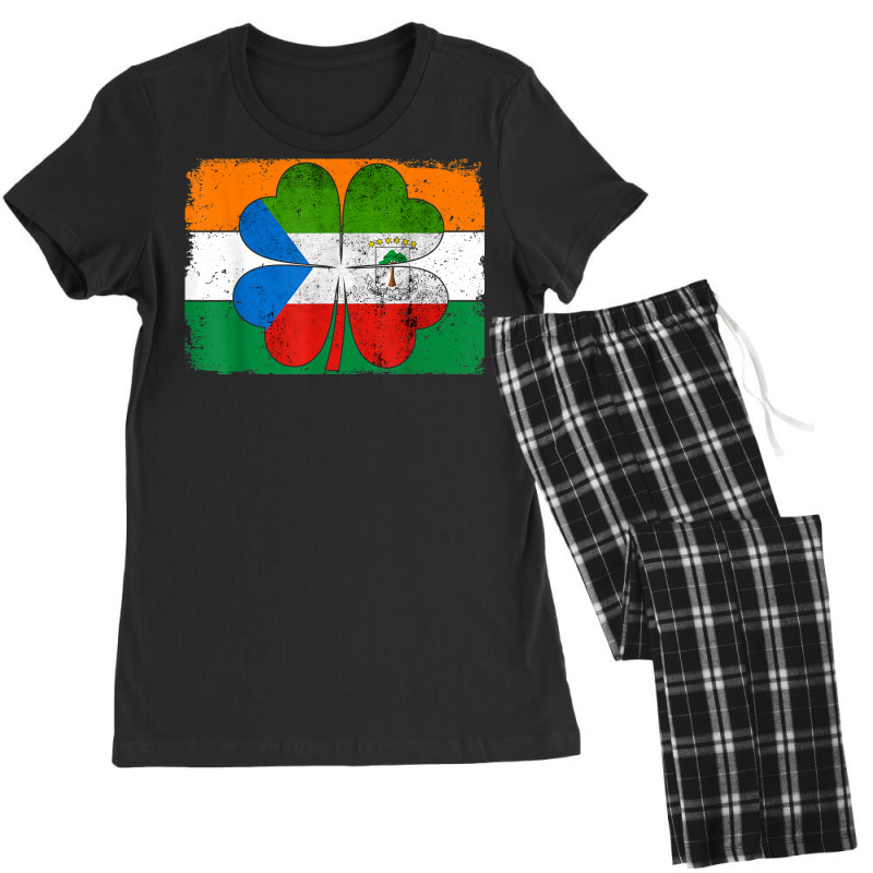 Irish Equatorial Guinea Flag Ireland Shamrock St Patricks Da T Shirt Women's Pajamas Set by lavenakf44f | Artistshot